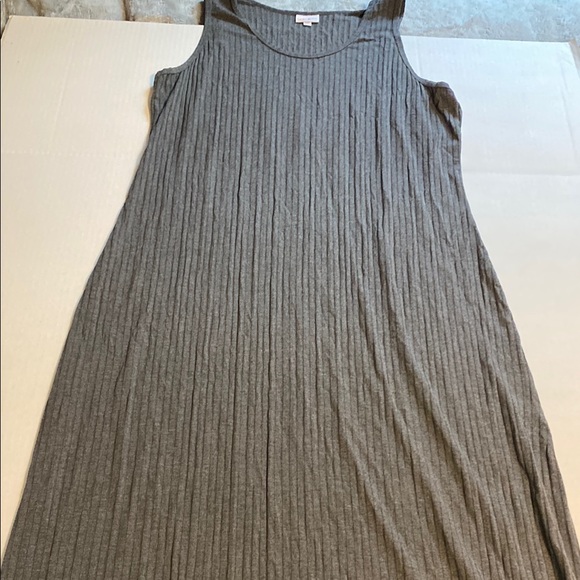 LuLaRoe Dresses & Skirts - LuLaRoe Gray Ribbed Maxi Sundress
